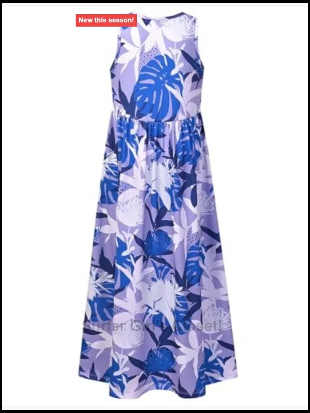 Girls Maxi Dress Sleeveless Long Sleeve Crew Neck Casual A-Line Pockets